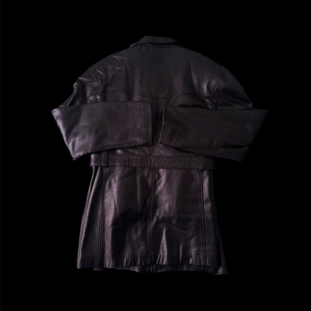 Trek Y2K Vintage Oversized Leather Jacket - Picture 2 of 3
